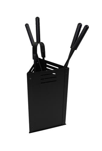 Set unelte pentru șemineu negru complet negru