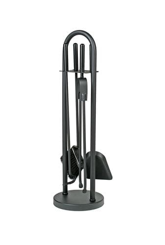 Set unelte pentru șemineu negru complet negru
