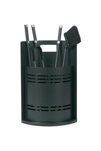 Set unelte pentru șemineu 3 piese negru/crom
