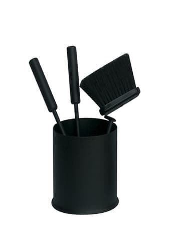 Set unelte pentru șemineu 3 piese negru