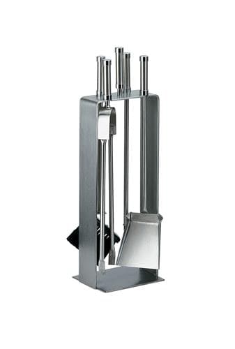 Set unelte pentru șemineu 4 piese inox/crom