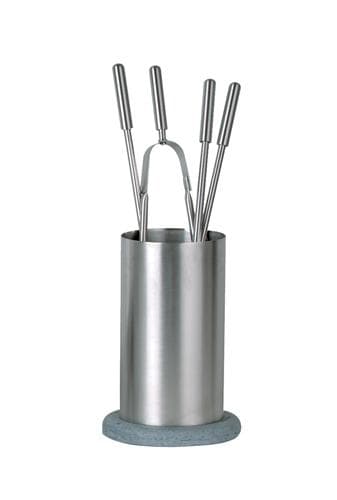 Set unelte pentru șemineu 4 piese inox