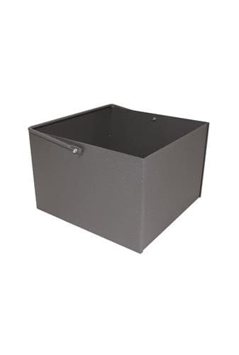 Ladă pentru lemne antracit pătrat 40 x 40 cm