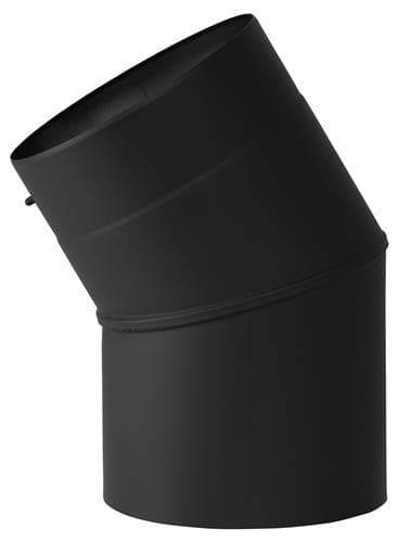 Cot 30° DK-therm 910 DECO Ø130, coș perete simplu