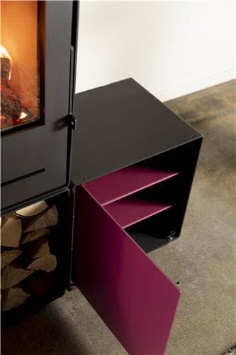 Door/shelves Grid Square Box Ral 4002 Terra Berry