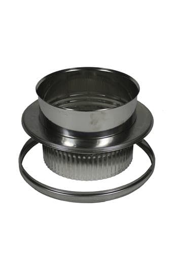 Adaptor + margine sertizată Ø175, coș dublu perete