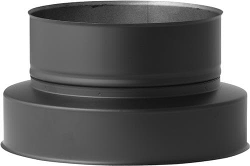 Contra-adaptor to EW negru RAL 9005 Ø300, coș dublu perete
