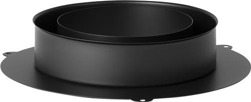 Contra-adaptor pentru Rotorvent negru RAL 9005 Ø150, coș dublu perete