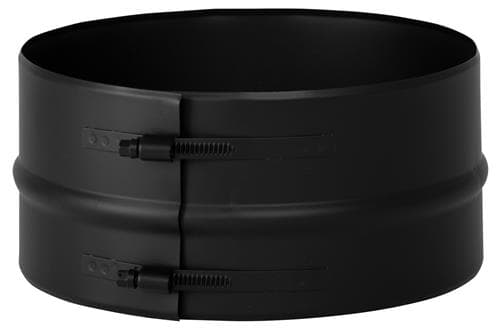 Brățară de blocare lat (100 mm) negru RAL 9005 Ø175, coș dublu perete