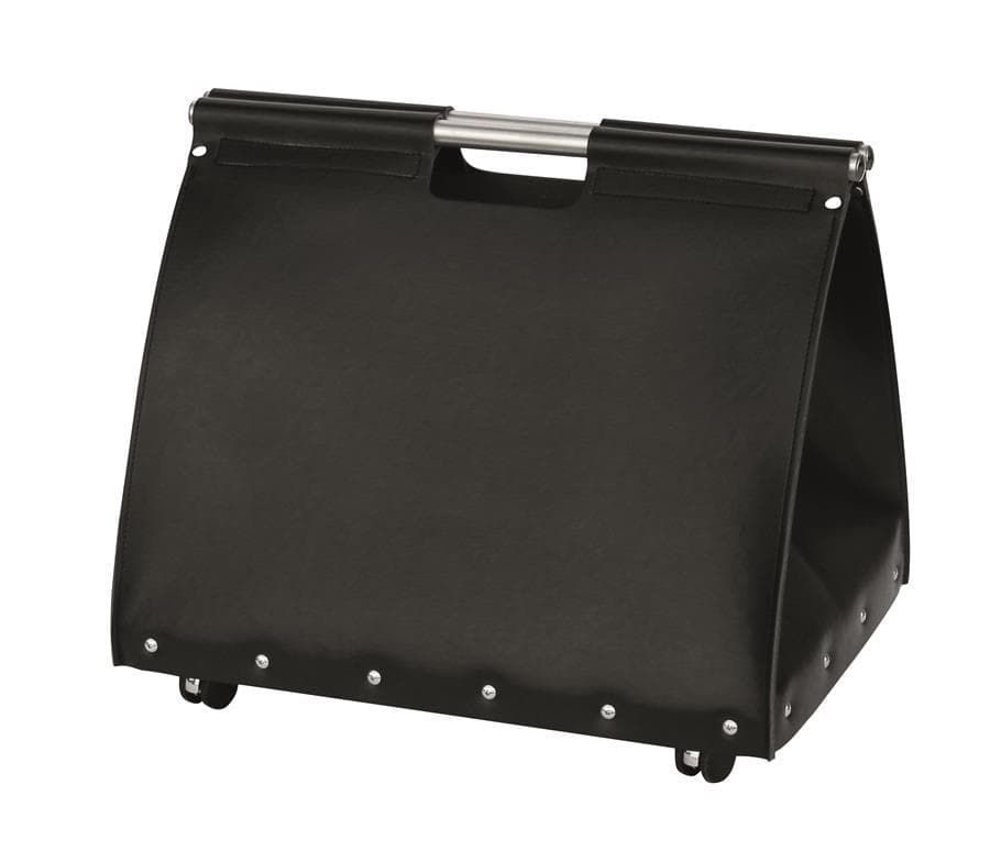 Ladă pentru lemne 4.5 kg negru piele