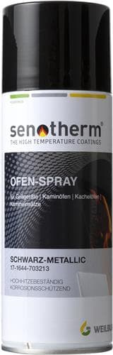 Spray Can Senotherm 400ML Black Metallic