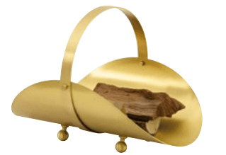 Ladă pentru lemne 15 kg alamă matt