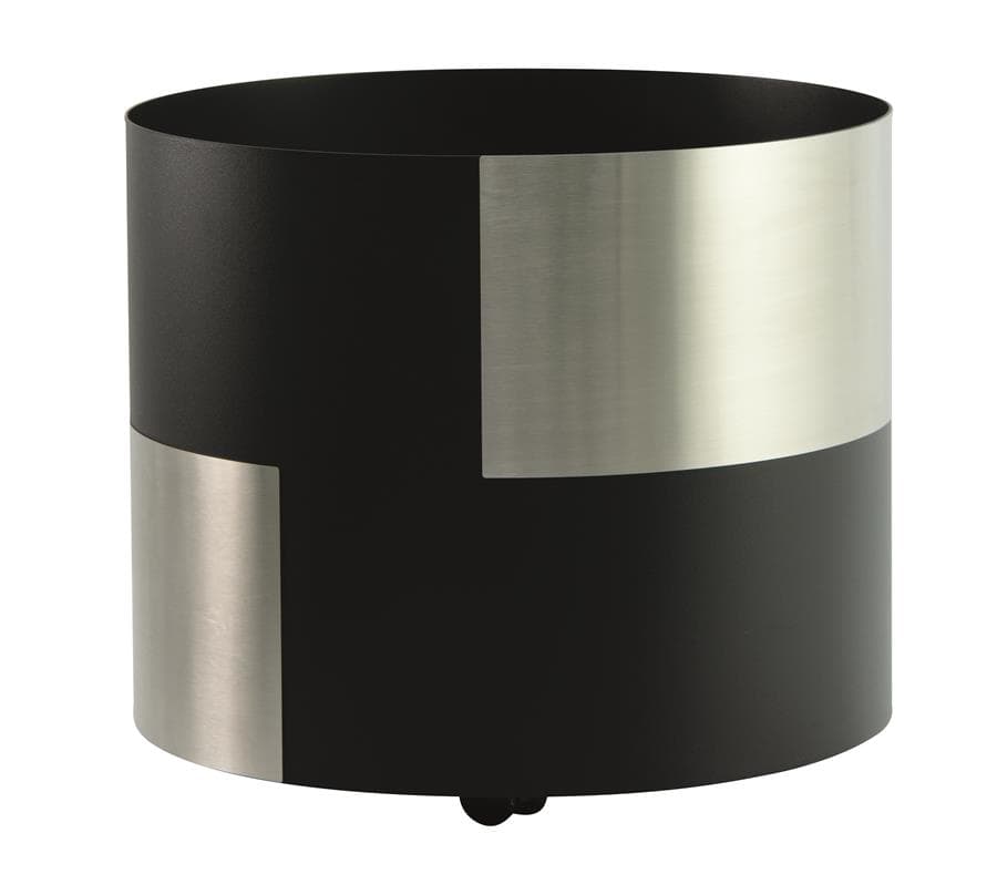 Ladă pentru lemne 30 kg negru/aluminiu