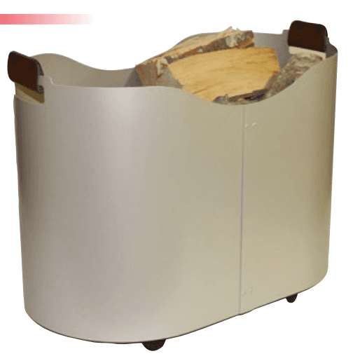 Ladă pentru lemne 40 kg alb