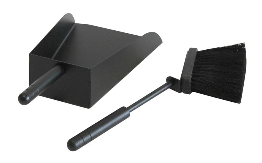 Set unelte pentru șemineu 2 piese negru