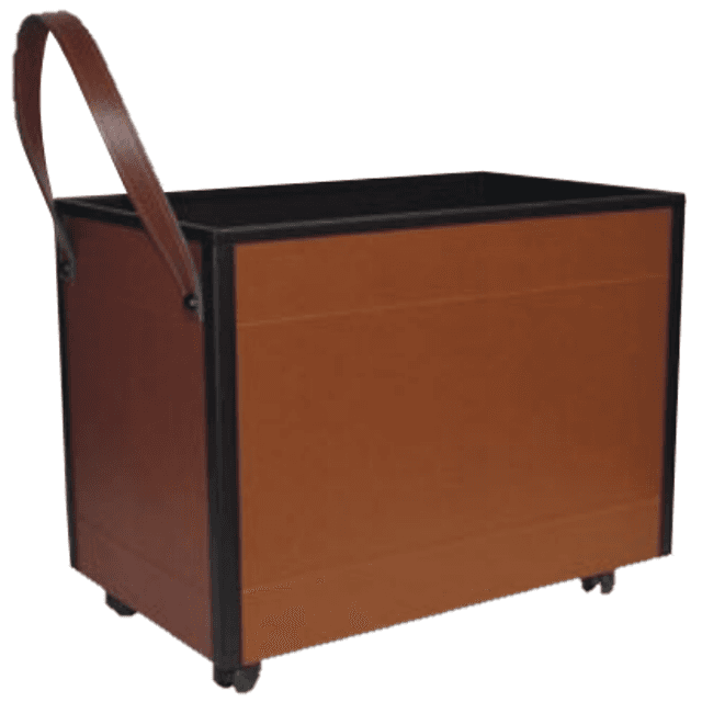 Ladă pentru lemne 4.5 kg maro piele